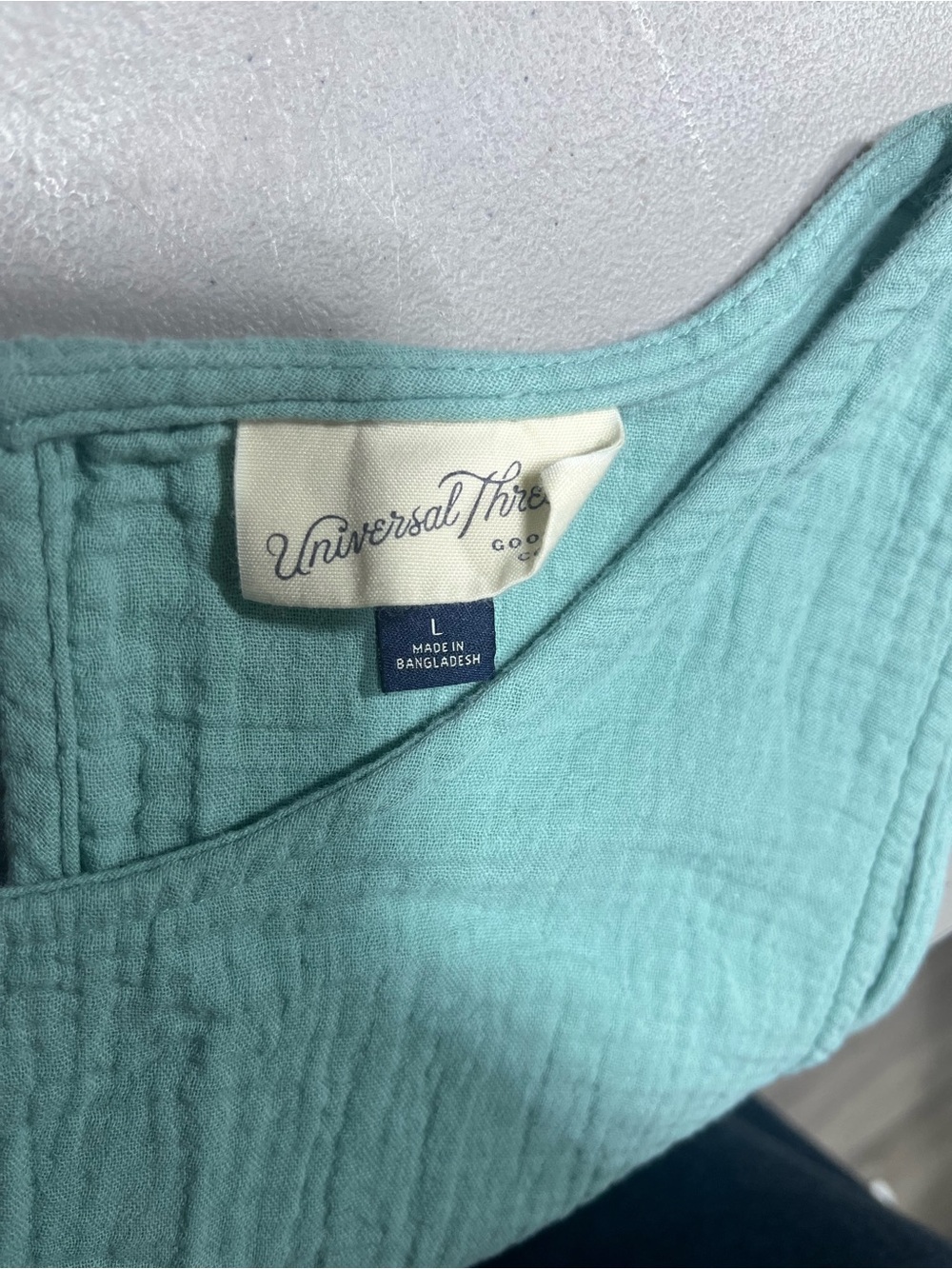 Universal Thread Mint-Green Sleeveless Crinkle Tank Dress - Picture 5 of 5